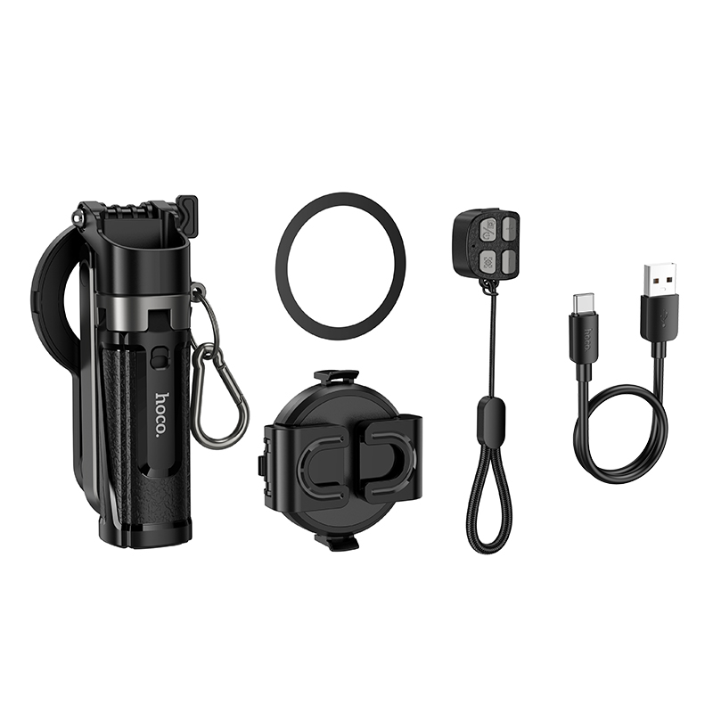 Hoco Mini Live Selfie Broadcast Stand Magnetic and Clip K27 Pro - Black